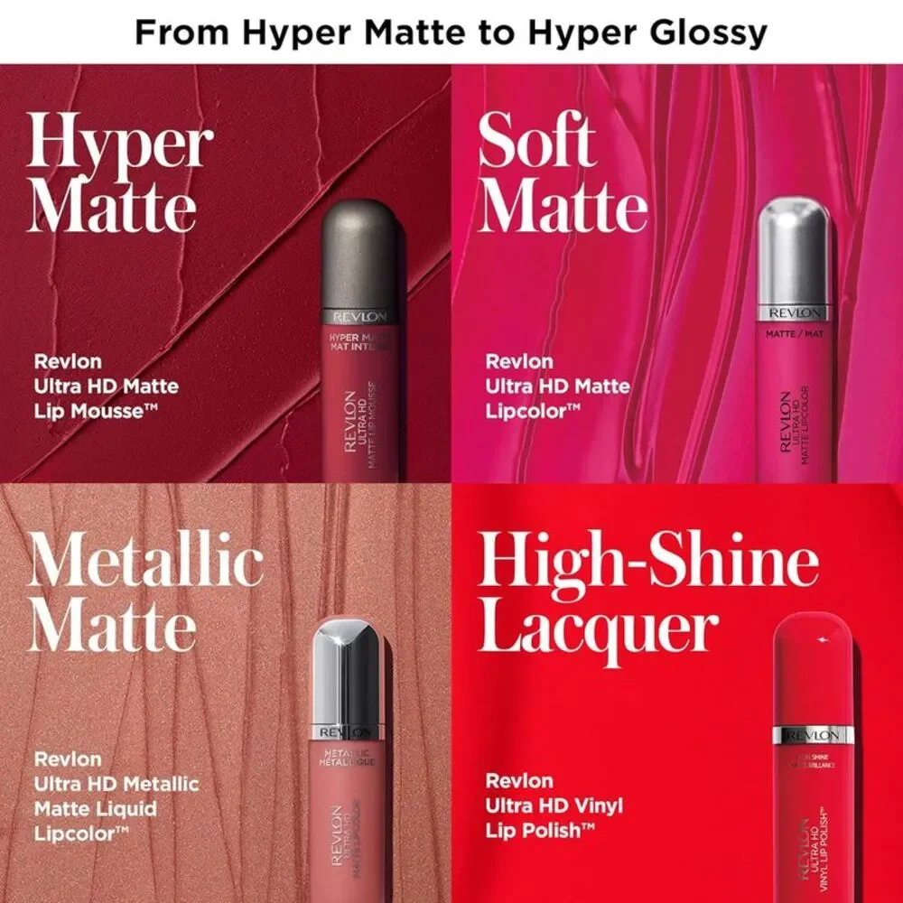 Revlon Ultra HD Matte Lipcolor 670 HD Crush 0.20 oz Soft Liquid Lipstick New
